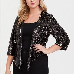 Women’s sequin kimono jacket TORRID size 1/2